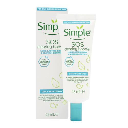 Simple SOS (Save Our Skin) Clearing Booster Long Last Shine Blemish Control 25ml