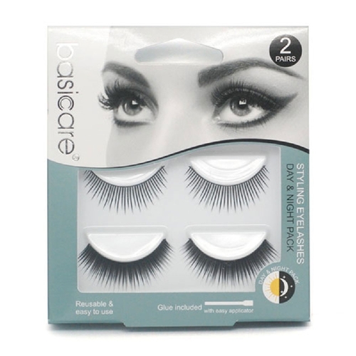 Basicare Styling Eyelashes Day & Night Pack 2 Pairs