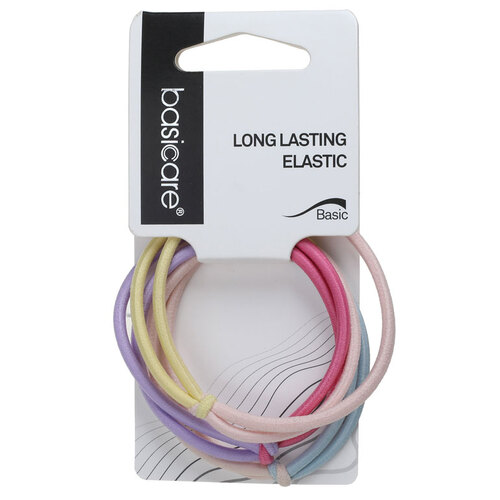 Basicare Elastic Hair Bands Long Lasting 3pk