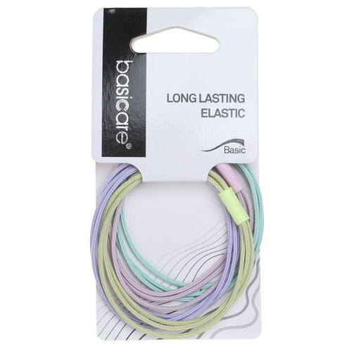 Basicare Elastic Hair Bands Long Lasting 4pk