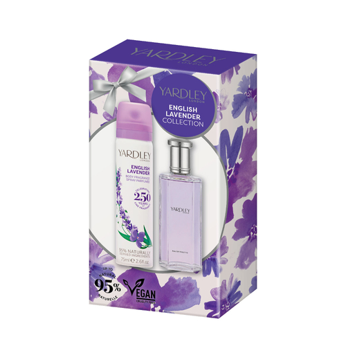 Yardley English Lavender Fragrence Gift Set EDT 50ml And Body Spray 75g