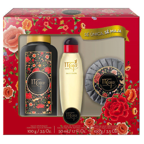 Maja Classica Women Eau De Toilette, Talcum Powder & Luxury Soap Gift Set – Timeless Spanish Elegance