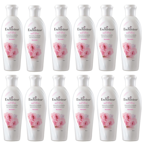 Enchanteur Romantic Perfumed Body Lotion 100ml x 12 Value Pack