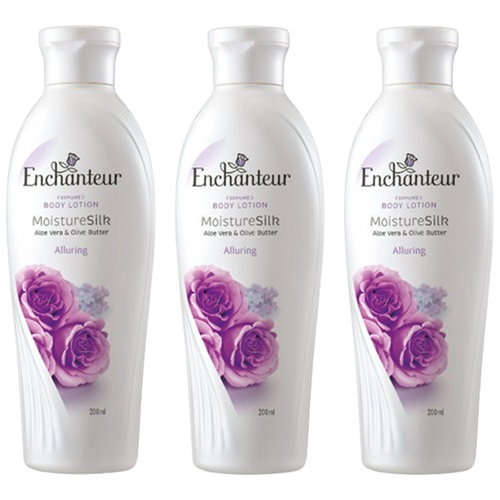 Enchanteur 3 x Alluring Perfumed Body Lotion 200ml