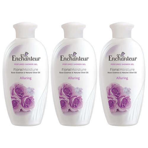 Enchanteur 3 x Alluring Perfumed Shower Gel 200ml