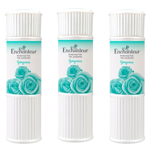 Enchanteur 3 x Gorgeous Perfumed Talc 200g