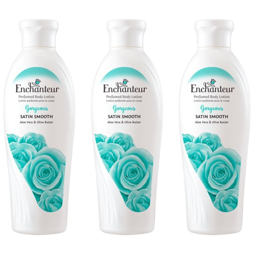 Enchanteur 3 x Gorgeous Perfumed Body Lotion 200ml