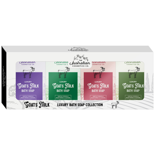 The Australian Cosmetics Company Goats Milk Bath Soap 4 x 100gm Set