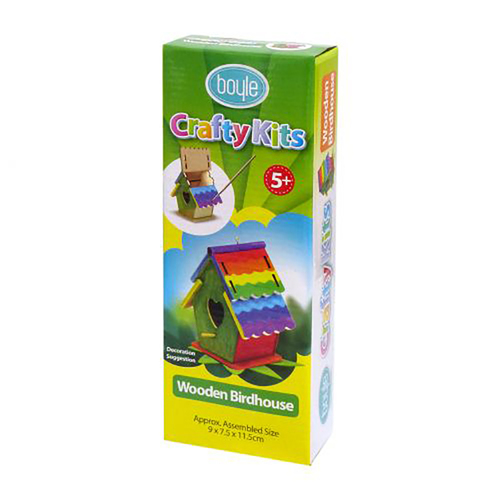 Crafty Kits Kids Wooden Birds House Paint Kit