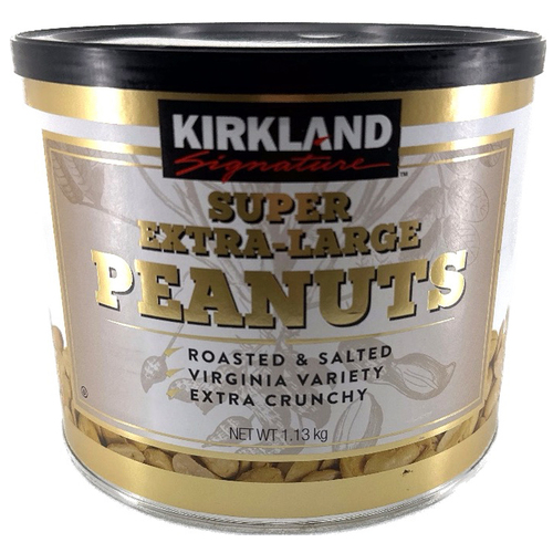 Kirkland Super Extra Large Salted Peanuts 1.13kg Tin