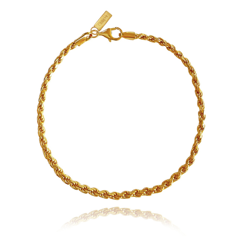 Culturesse Eugenie Gold Vermeil Twisted Bracelet