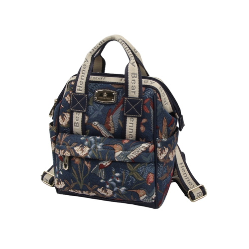 Henney Bear Blue Hummingbird Compact Backpack 