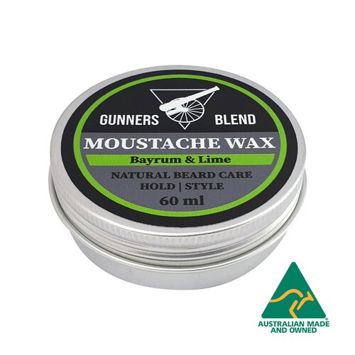 Gunners Blend Bay Rum & Lime Moustache Wax 60ml