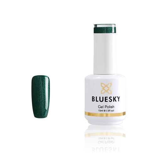 Bluesky Gel Polish Dark Green Sparkle 15ml Shine And Sparkle