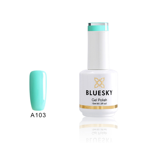 Bluesky A103 Turquoise Blue Gel Nail Polish 15ml Salon Quality Manicure