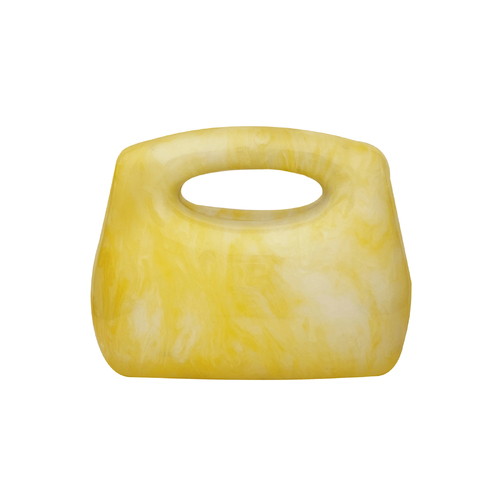 Culturesse Elka Artsy Resin Clutch (Lemon)