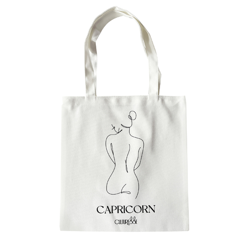 Culturesse She Is Capricorn Eco Zodiac Muse Tote Bag