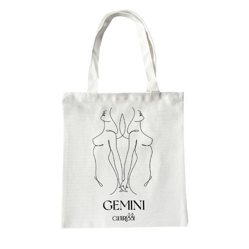 Culturesse She Is Gemini Eco Zodiac Muse Tote Bag