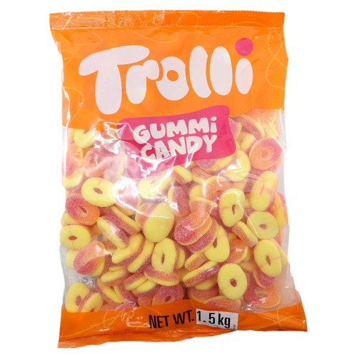 Trolli Peach Rings Candy Lollies Sweets Bulk Pack 1.5kg