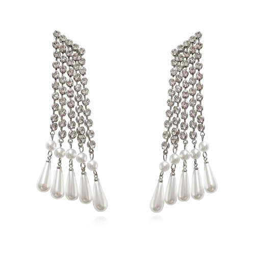 Culturesse Laurell Diamante Splash Earrings