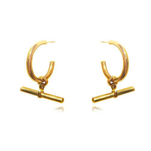 Culturesse Dionne Modern Muse Bar Drop Earrings 