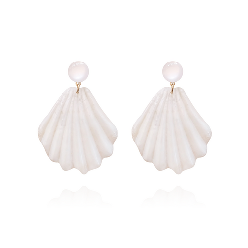 Culturesse Shea Beige Goddess Earrings