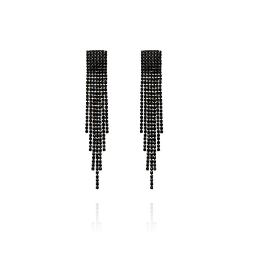 Culturesse Marley Shinning Noir Earrings