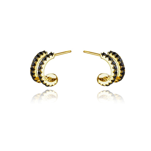 Culturesse Sydney Dainty Twin Loop Earrings