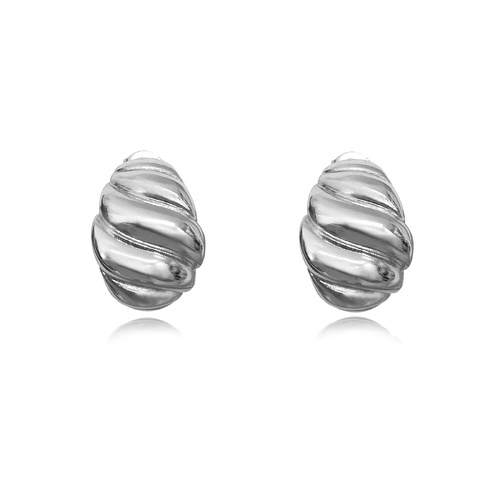 Culturesse Evonne Croissant-Chic Earrings (Silver)