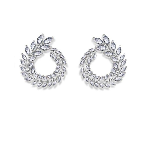 Culturesse Georgia May Crystal Diamante Earrings