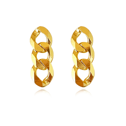 Culturesse Lucie Modern Muse Dainty Chain Earrings