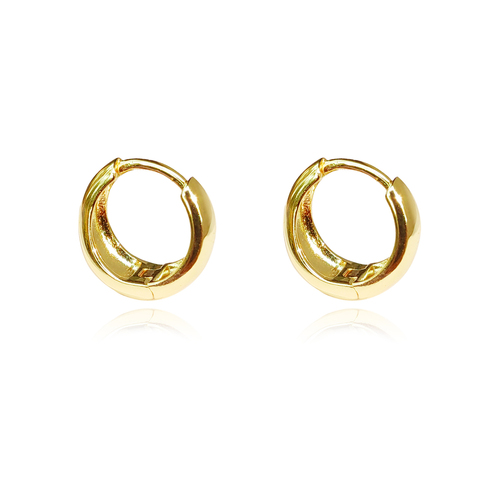 Culturesse Olga Gold Vermeil Dainty Sleeper Earrings