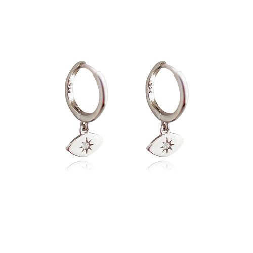 Culturesse Mantra Dainty Starburst Drop Earrings