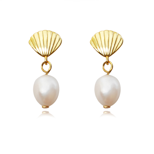 Culturesse Ada Dainty Pearl Drop Earrings