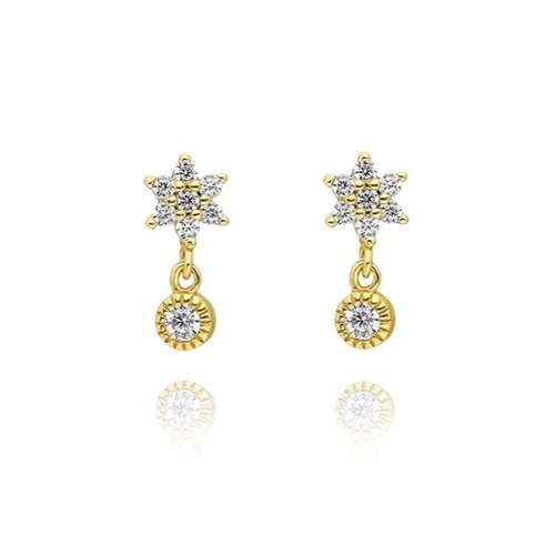 Culturesse Aubree Gold Filled Star Earrings