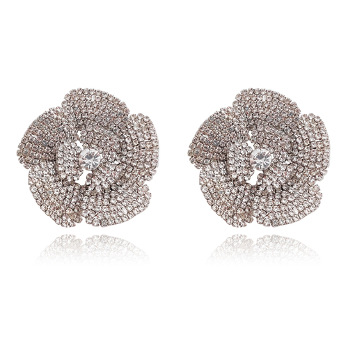 Culturesse Christabel Diamante Statement Earrings