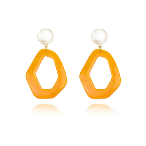 Culturesse Symone Modern Geo Drop Earrings