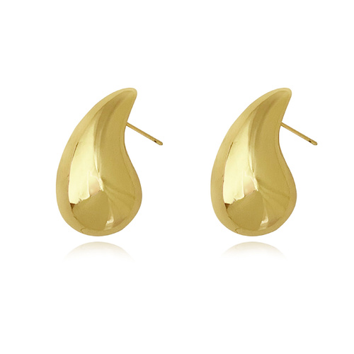 Culturesse Sloane Chunky Droplet Earrings (Gold)