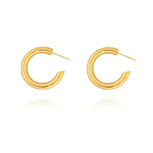 Culturesse Oria Premium Gold Hoop Earrings