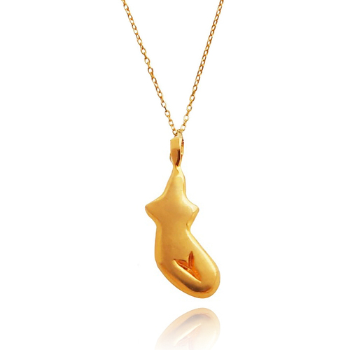 Culturesse Muriel 24K Gold Body Art Pendant Necklace