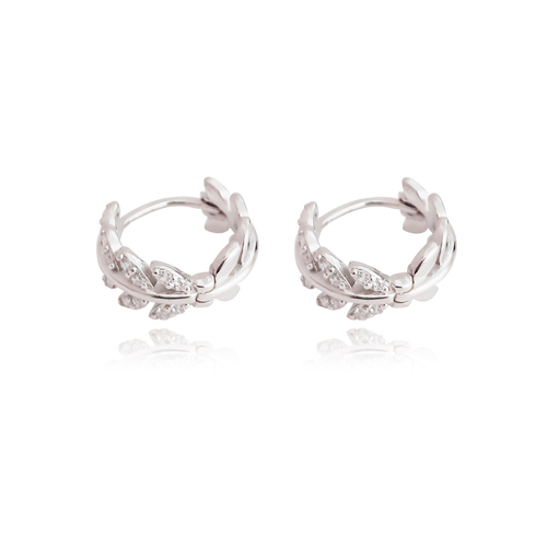 Culturesse Ember Sterling Silver Dainty Hoop Earrings