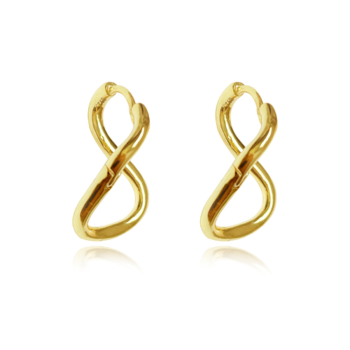 Culturesse Baie Artsy Infinity Twist Earrings (Gold)