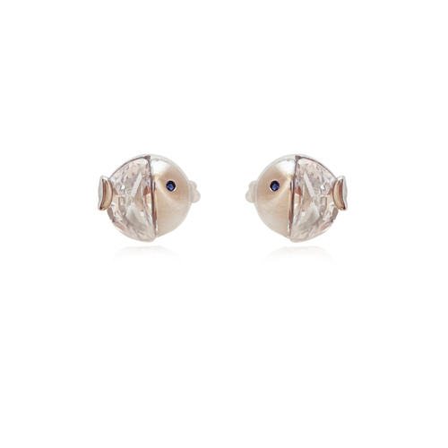 Culturesse Little Puffer Fish Stud Earrings