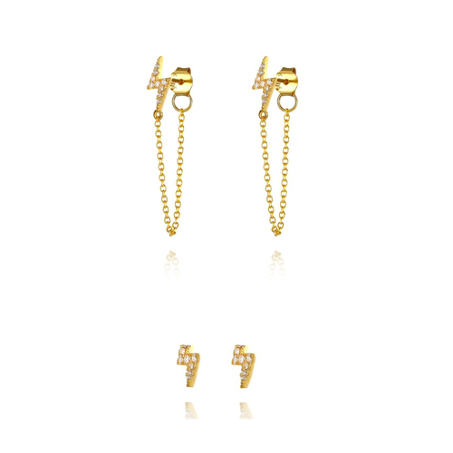 Culturesse Erma Gold Filled Lightning Set