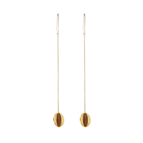 Culturesse Bijou Cross End Drop Earrings