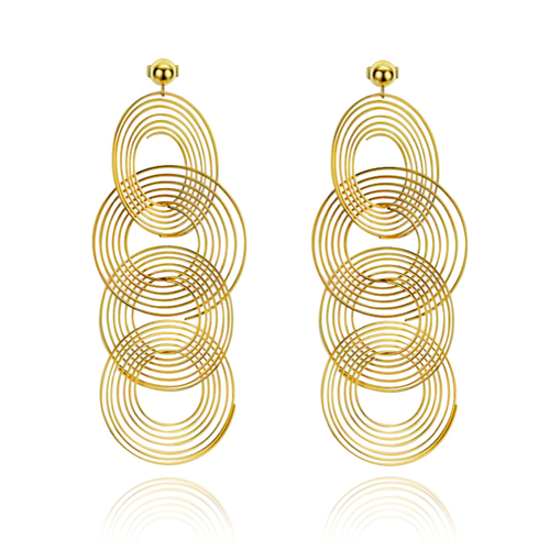 Culturesse Charlie Catwalk Sculpture Loop Earrings