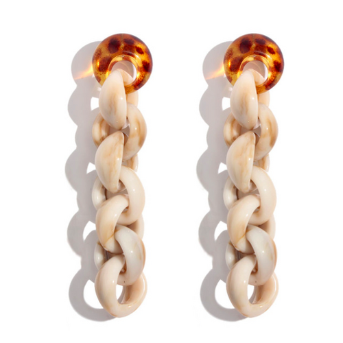 Culturesse Tahiti Nude Twists Dangle Earrings