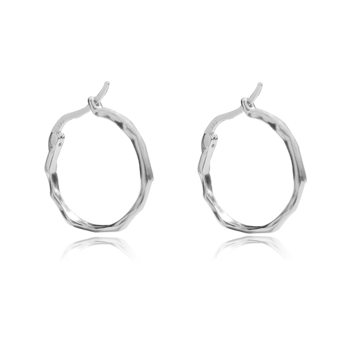 Culturesse Original Silver Everyday Hoop Earrings