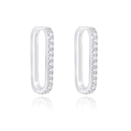 Culturesse Parker Dainty Silver Huggie Earrings