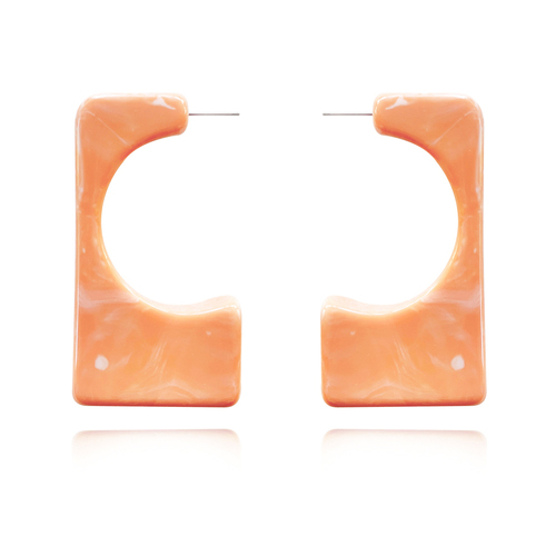 Culturesse Nadia Geo Oversized Resin Statement Earrings